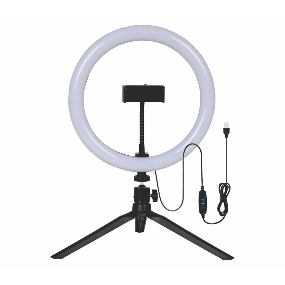 Ring Light Led 10 Polegadas 8W - Branca, Amarela, Neutra