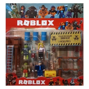 Cartela 4 Boneco Articulado 7Cm Roblx Ataque Zumbi Nº9
