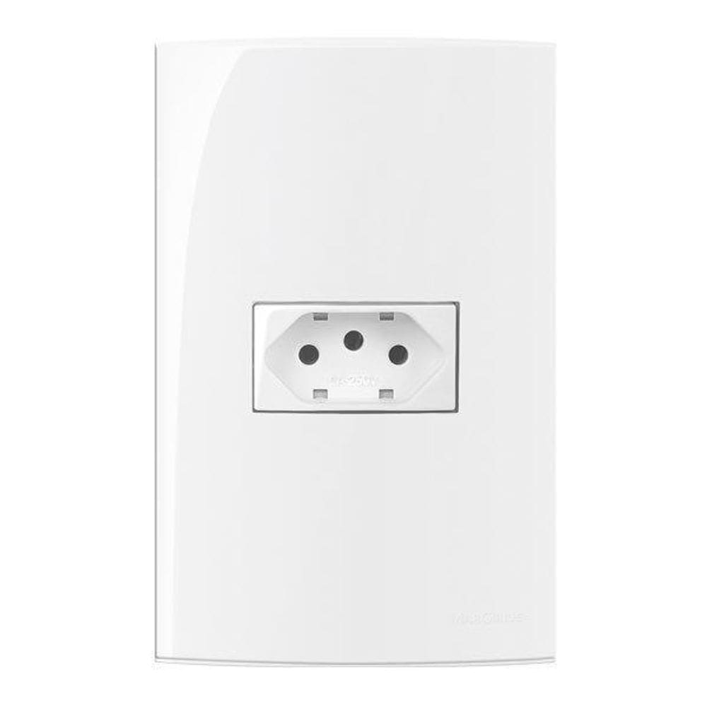 Conjuntos 4×2" - Tomada 2P+T 20A 250V~ - Sleek - Padr Brasil