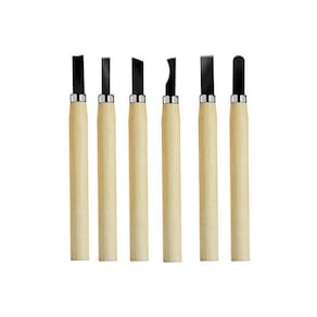 Kit Jogo Formão Para Entalhador Artesanato Madeira