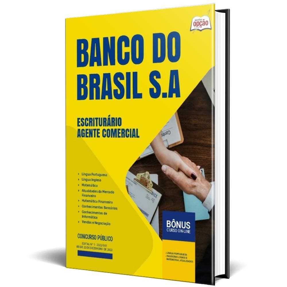 Apostila Banco Do Brasil 2024 Escriturário Agente Comercial