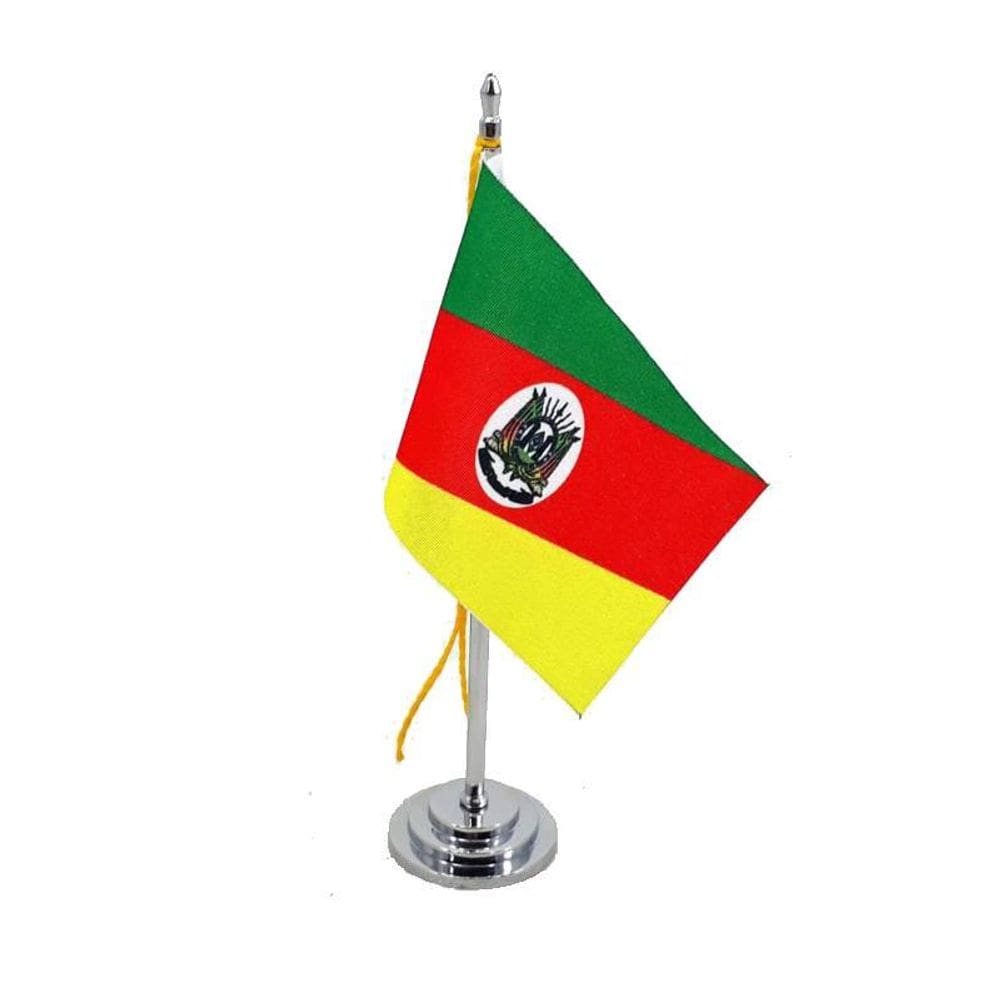 Bandeira Mesa RS 15 cm PVC+Poliéster
