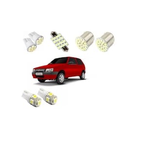 Kit Lâmpada Led Fiat Uno Mille Fire Way Luz Placa Ré Torpedo