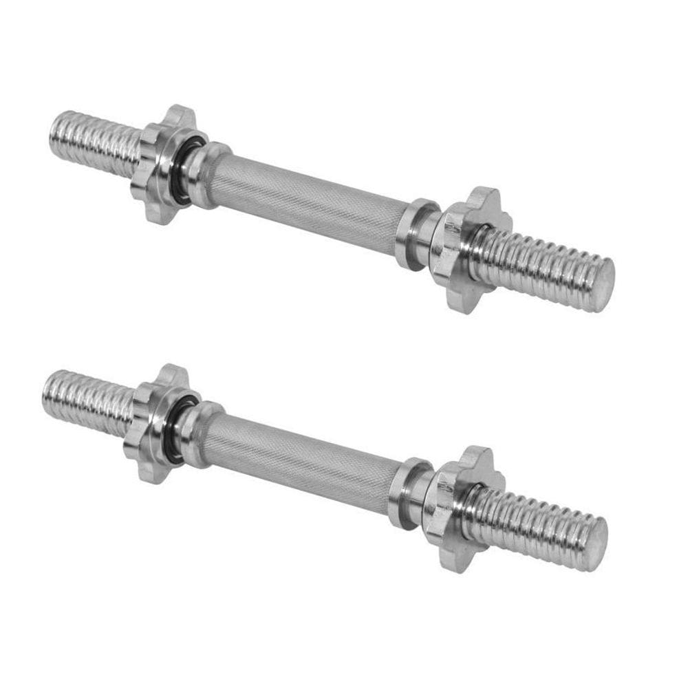Kit Barras Maciças Com Rosca Rápida Halter Musculação 2 Un