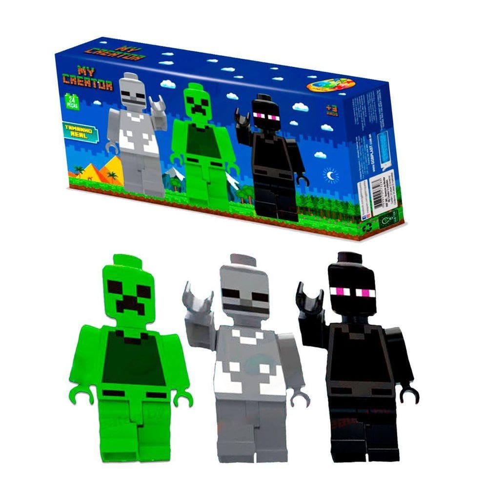 Brinquedos 3 Bonecos Infantil Desmonta E Monta