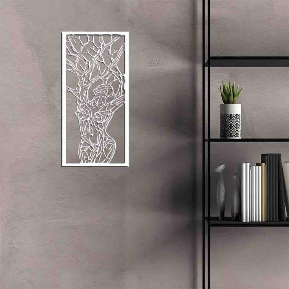 Quadro Decorativo Mulher Árvore Vazado - Mdf 3Mm 003