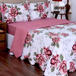 Cobreleito Bouti Garden Dupla Face Avulso Casal Queen Amapola