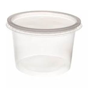 Pote Redondo 500ml Transparente PP Prafesta - Kit 24 unds