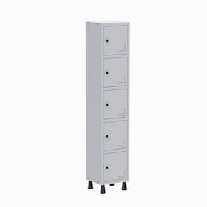 Roupeiro para Escritório Aço Light 1v 05 Portas Gr301/5 Cinza