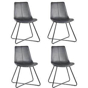 Conjunto 4 Cadeiras para Sala de Jantar Brenda Preto