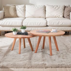 Mesa de Centro Sabrina 35cm Madeira Reflorestada Natural