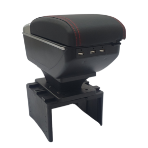 Console Apoio De Braço Universal Entrada Usb Preto Vermelho