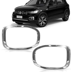 Aplique Aro Cromado Farol Milha VW T-cross 2019-2021