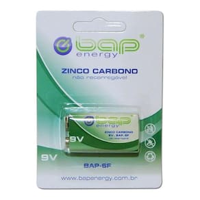Bateria 9V Bap-6F De Zinco Carbono