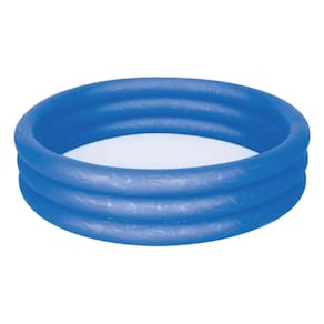 Piscina Inflável Infantil 130 Litros 3 Anéis Mor Azul