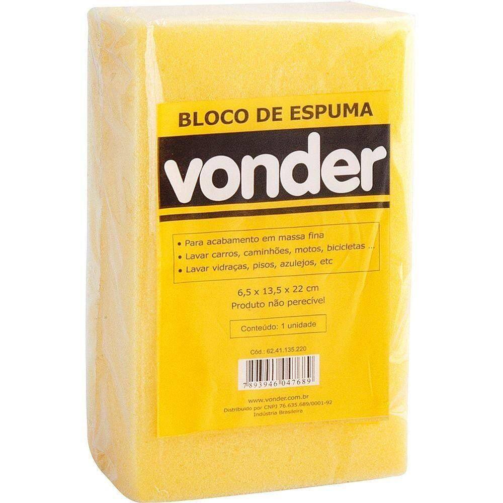 Espuma Em Bloco 22X13X6Cm Unidade Vonder