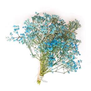 Mini Buquê Gypsophila  mosquitinho  Azul