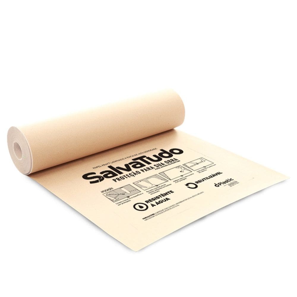 Protetor de Piso para Pintura 15m² Salvatudo Marrom