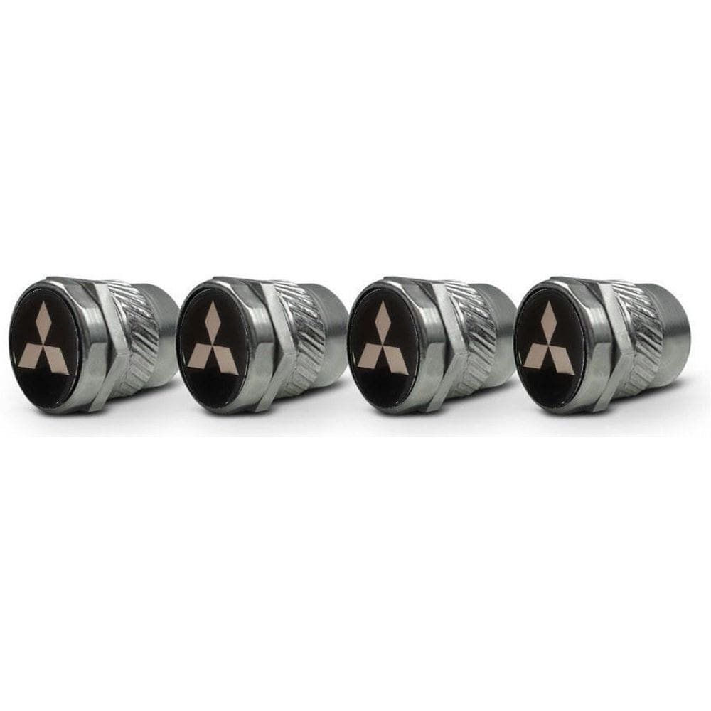 Bico Pneu Cromado Roda Válvula Antifurto Mitsubishi Metal