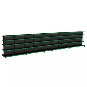 Gondola Centro 170 Fit Ate 9 Metros Preto 90 Bandeja Pe Verde