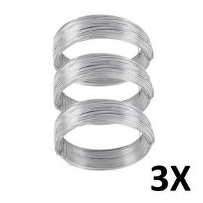 Kit 3 Rolo De Arame Galvanizado Nº22 / 10 Metros