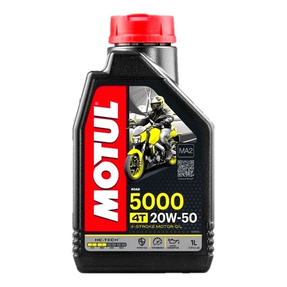 Óleo De Motor Motul Semi-sintético 20w-50 Para Motos E Quadriciclos De 1 litro