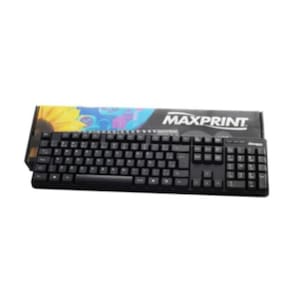 Teclado usb padrao preto maxprint 6081-45 Homologação: 79902113999