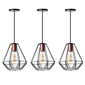Kit 3 Pendentes Aramado Cristal 24Cm Cobre Interno Ideallume