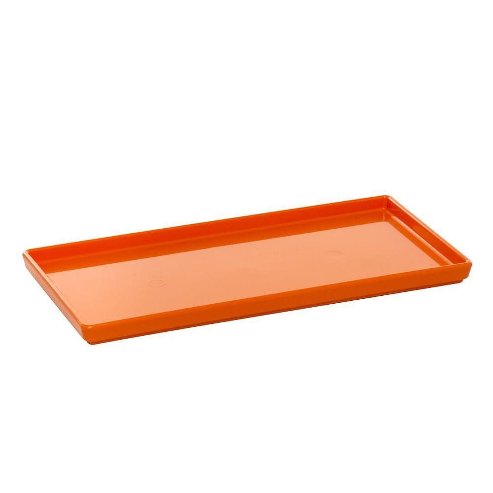 Prato Square Vemplast 13,5X27 Tropical Polipropileno Laranja