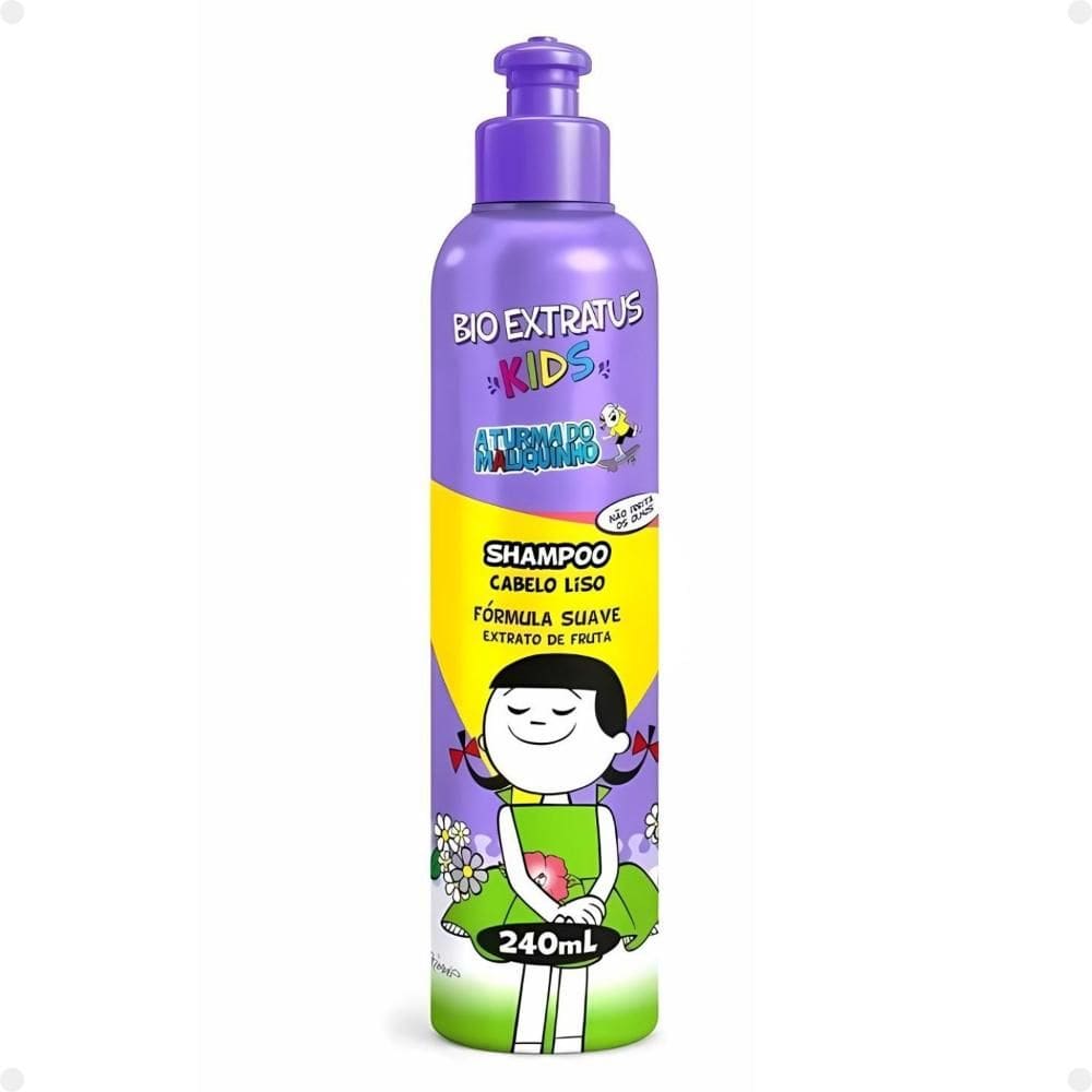 Shampoo Bio Extratus Kids A Turma do Maluquinho Cabelo Liso 240ml