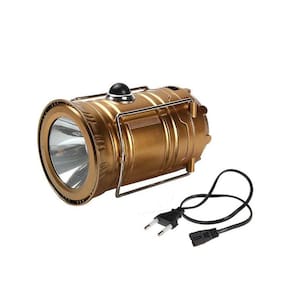 Lampião Solar E Lanterna Led 2 Em 1 Recarregável Com Saída
