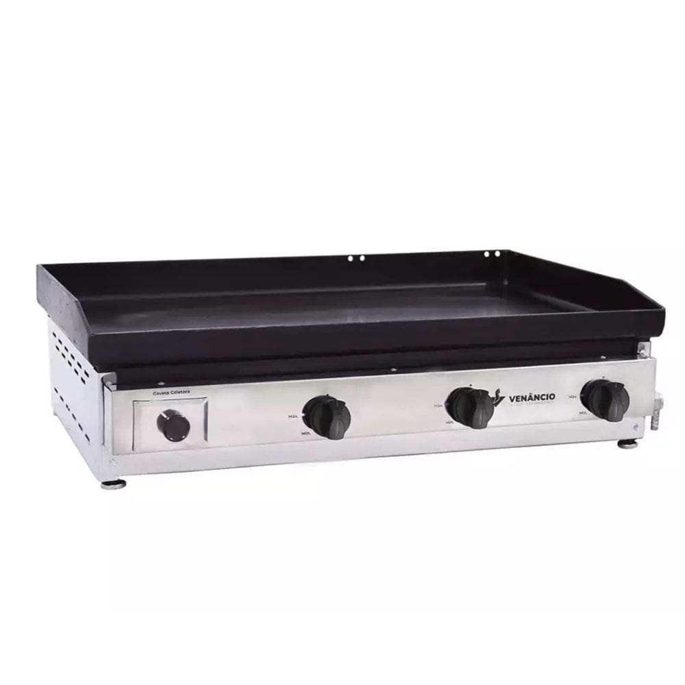 Chapa Bifeteira a Gás 80cm Venâncio Deguste Luxo 4,76mm de Espessura C80