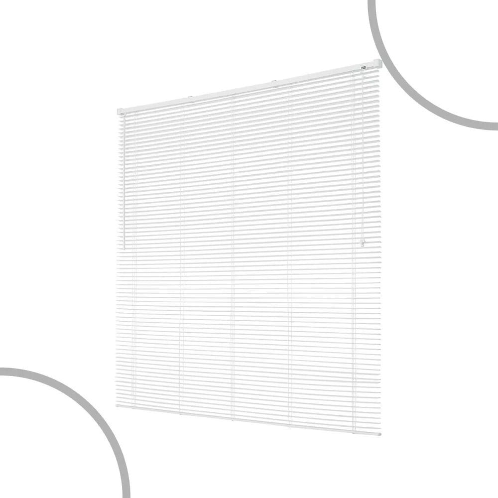 Persiana Horizontal De Pvc 1,20x1,30m Cortina Off Blackout Branco