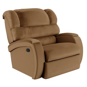 Poltrona do Papai Reclinável Napoli Manual Gatilho PU Caramelo FH1 - D`Rossi