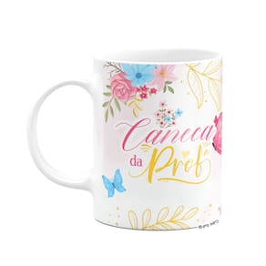 Caneca Floral Professor - Caneca da professora