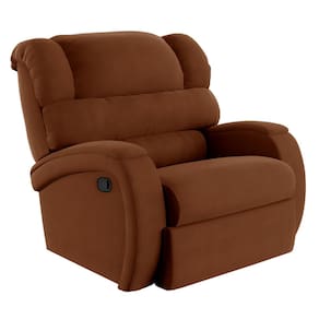 Poltrona do Papai Reclinável Napoli Manual Gatilho Veludo Terracota FH1 - D`Rossi