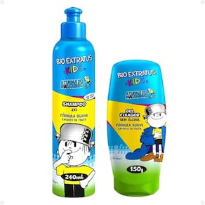 Bio Extratus Kids A Turma do Maluquinho 2 em 1: Shampoo e Gel Fixador