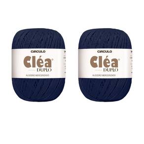 2 Fios Circulo Cléa Duplo 8/4 Com 100g Croche - Cor 2856 - Anil Profundo