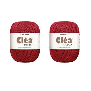 2 Fios Circulo Cléa Duplo 8/4 Com 100g Croche - Cor 3402 - Vermelho Circulo
