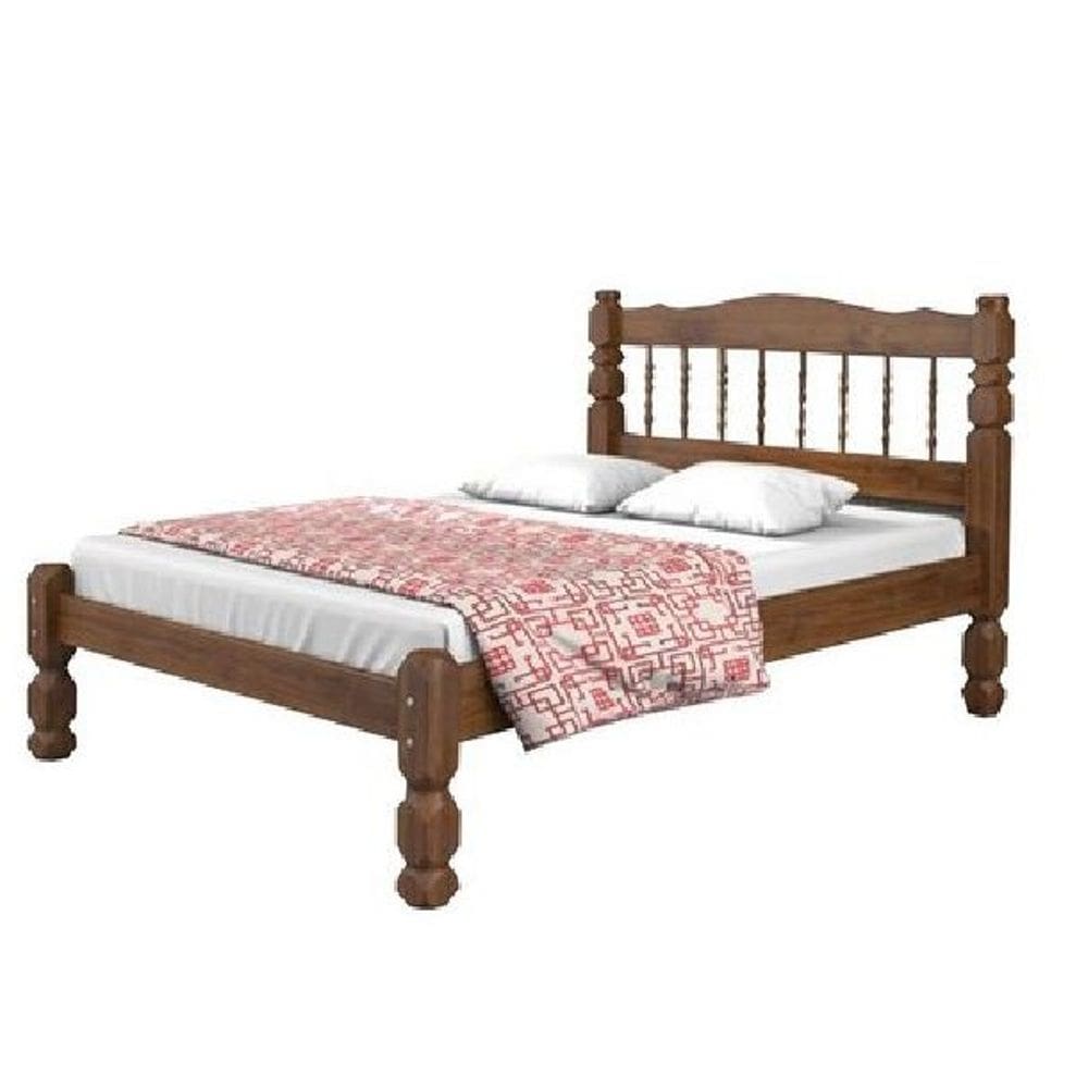 Cama casal madeira palmo + 1 colchão casal d20 dream Gazin