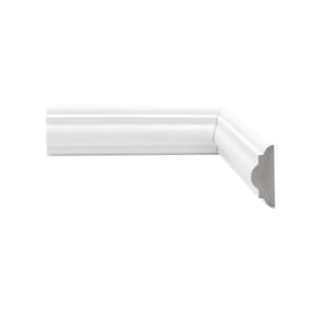 Kit com 3 Barras Rodameio de Poliestireno Scandian 18mmx5cmx2,40m Metro Linear 7,2m Branco