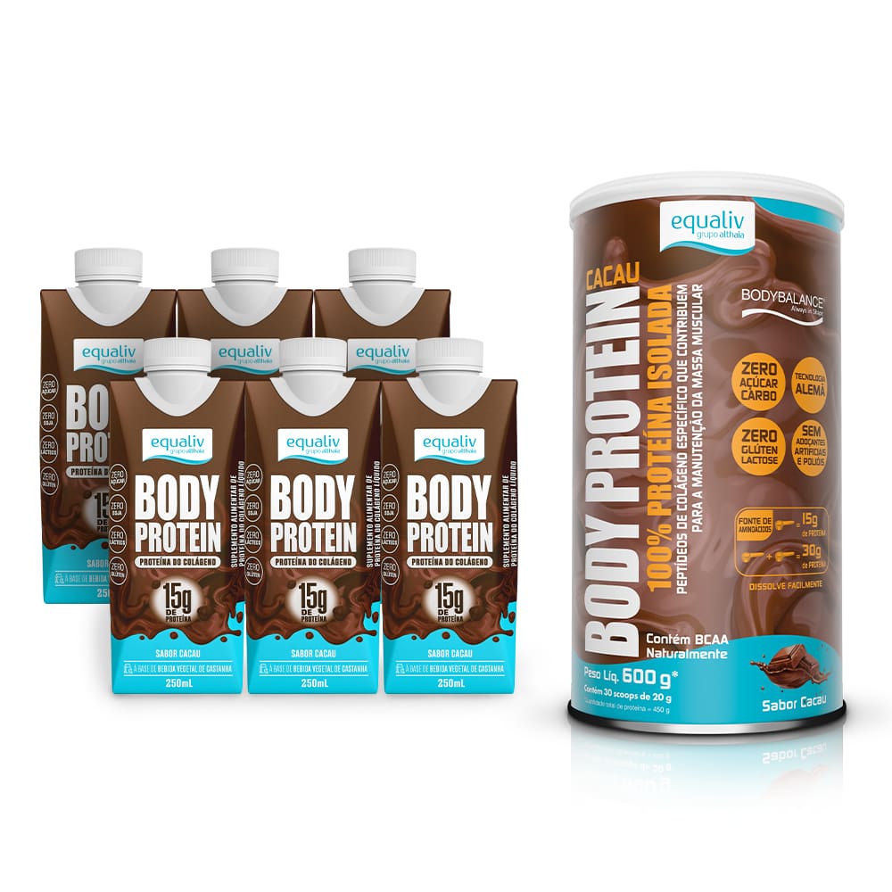 Kit Body Protein - Cacau