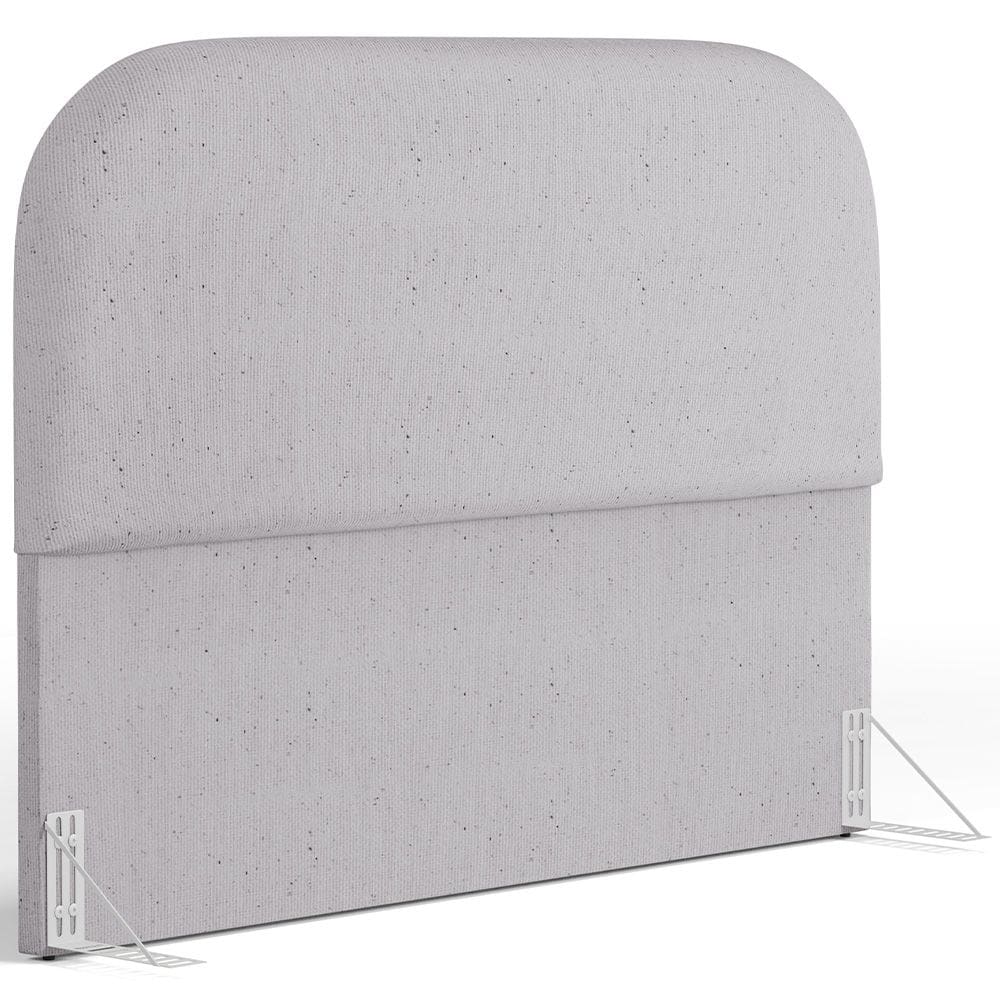 Cabeceira Cama Box King 195cm Orgânica Lanna W01 Linho Cinza - Lyam Decor