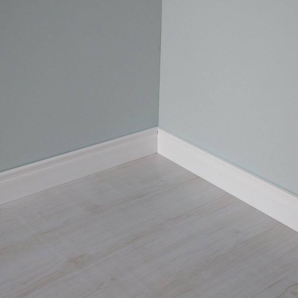 Kit com 3 Barras Rodapé Scandian 15mmx10cm Metro Linear 6,75m Branco