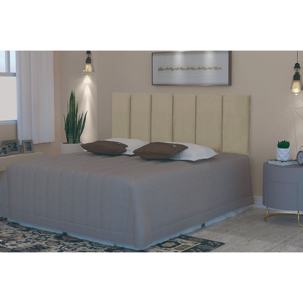 Cabeceira Madrid Estofada Para Cama Box Casal Queen 1,60 – JR CABECEIRAS
