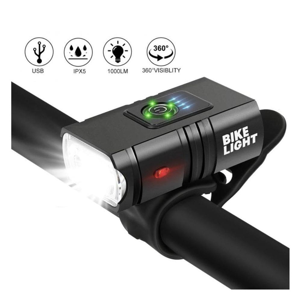 Farol Ciclismo 2 Led Cree T6 Usb: Praticidade E Eficiência