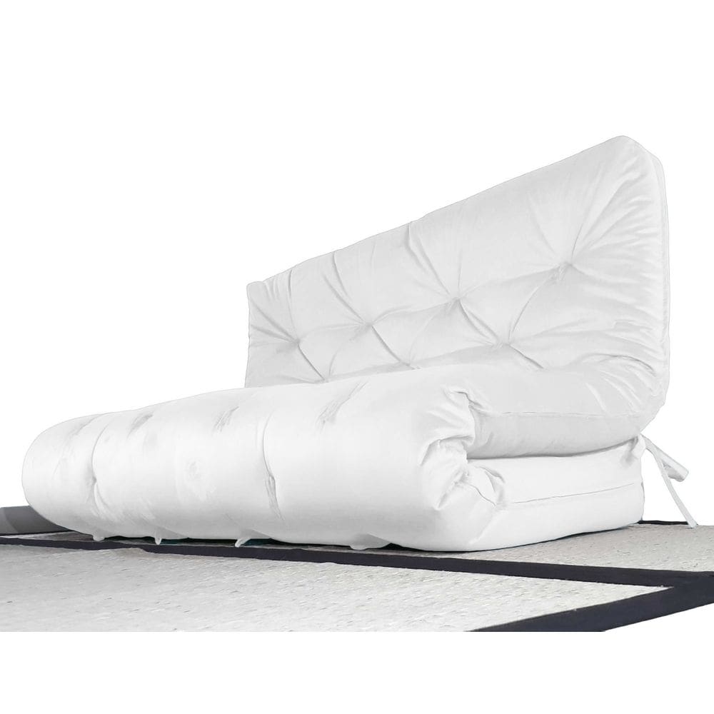 Colchão Futon King Dobrável Sofa Cama Acquablock Branco Off