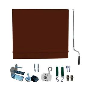 Toldo Cortina Marrom - 3,20m X 2,90m - Kit Completo