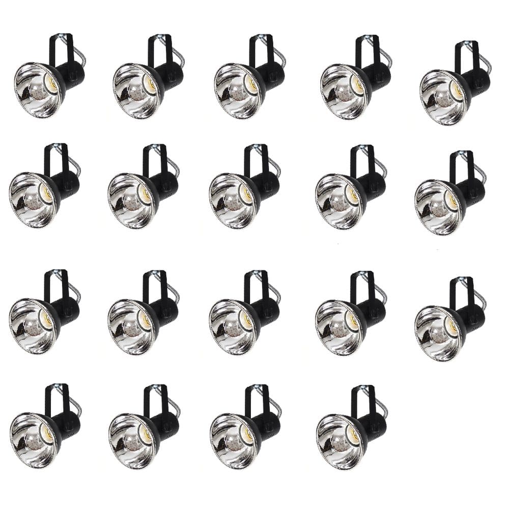 Kit 19 Spot Trilho Perfilado Eletro calha Par20 Bulbo OL5