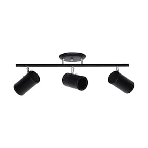 SPOT Sobrepor EM Aluminio E27 516 3 TRILHO Preto HiperLight